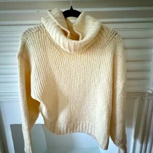 Anthropologie Pilcro Cotton-Blend Cowl Neck Sweater